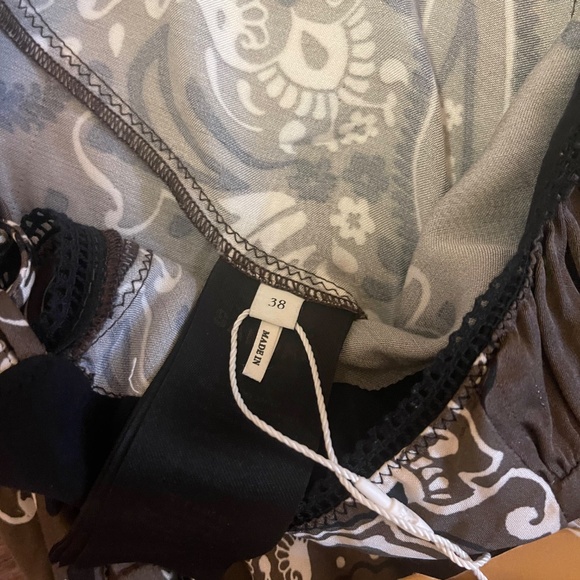 Sandro Bandana Print sleeveless Midi Dress Size 6 - Picture 11 of 16